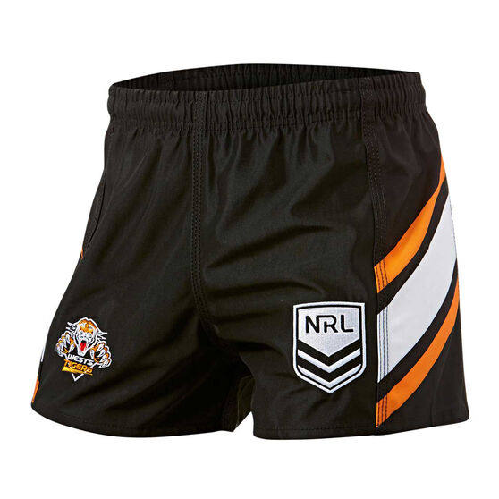 Wests Tigers Men's Home Supporter Rugby Shorts. 