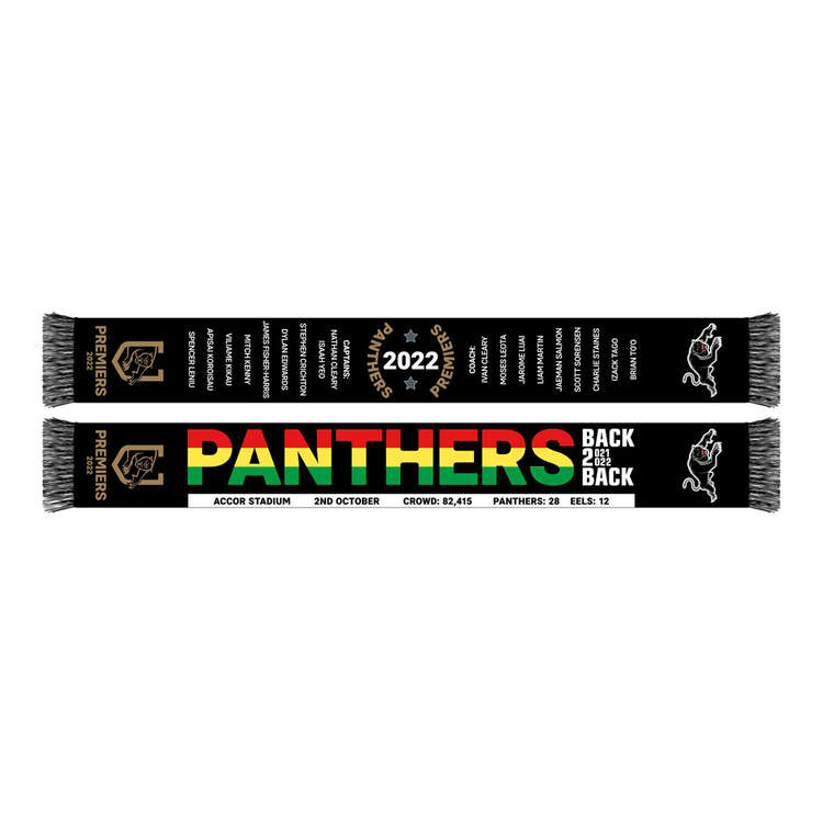 2022 NRL Penrith Panthers Premiership Scarf