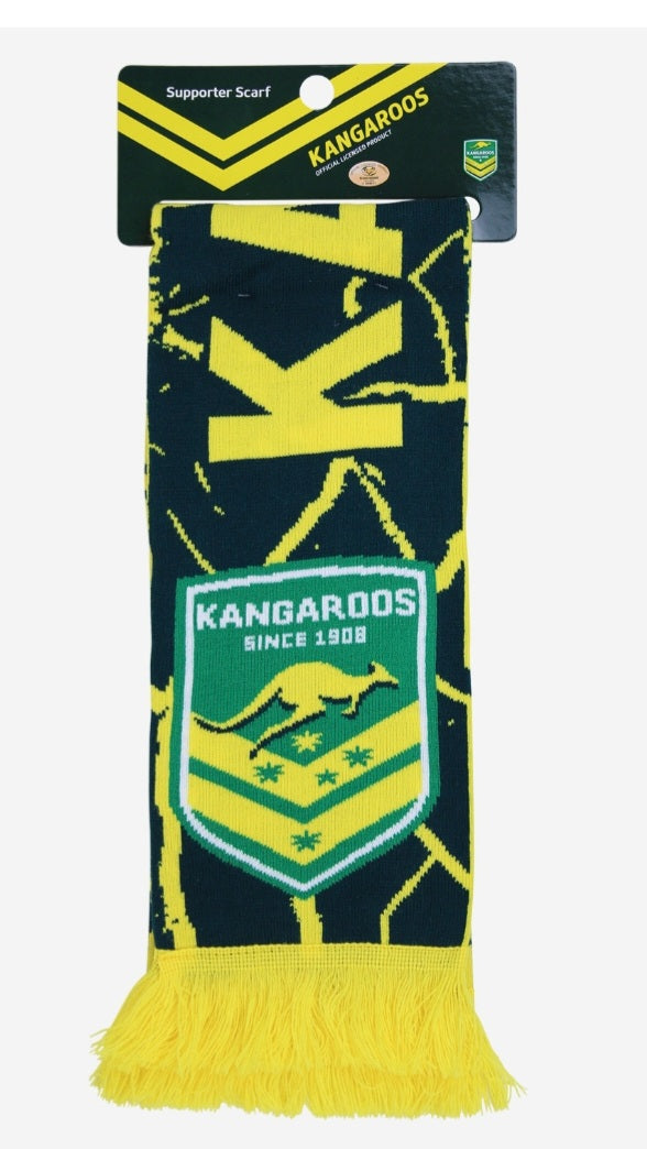 Kangaroos Quake Jacquard Scarf