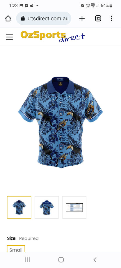 NRL State of Origin NSW Hawaiian
shirt