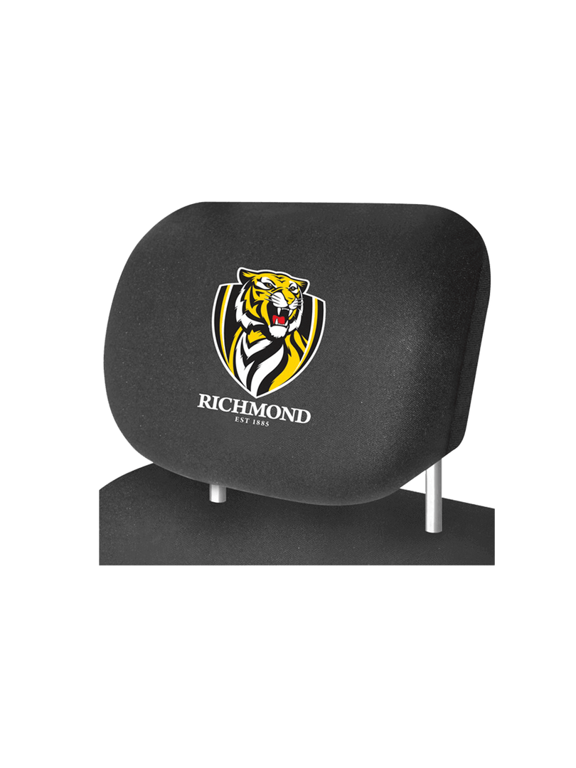 Richmond Tigers AFL Car Head Rest Cover Set Of Two Covers