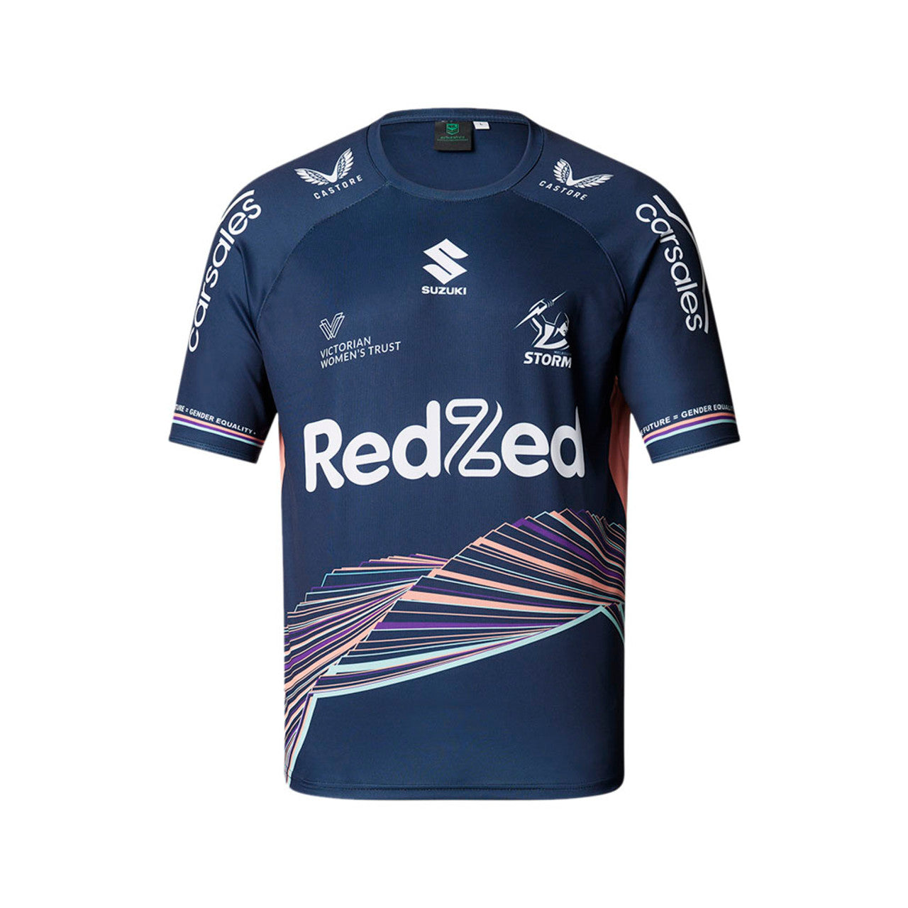 Melbourne Storm 2022 Women in League Warm up Tee - Men's