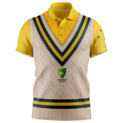 Cricket Australia Youth Sleeveless Vest Polo