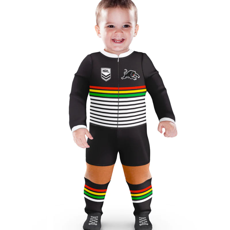 Panthers baby and infant footysuit