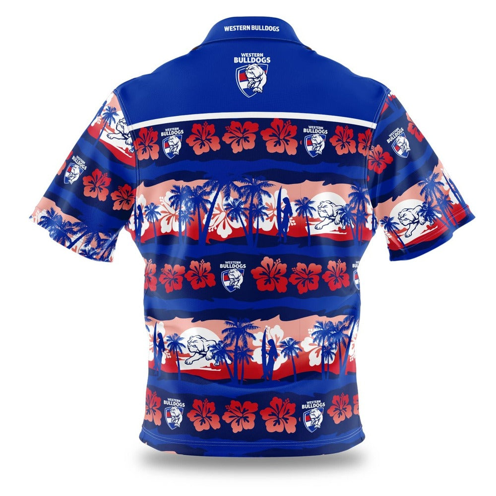 SALE SALE SALE      Western Bulldogs Palm Tree Hawaiian shirt