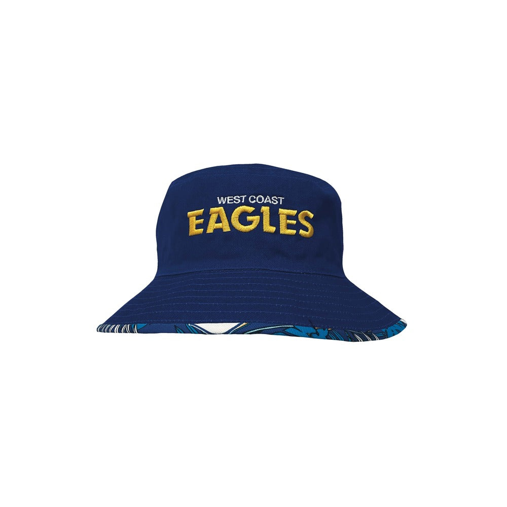 West Coast Eagles Tropical Reversible Bucket Hat