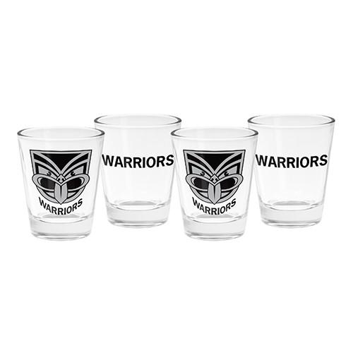 New Zealand Warriors Set of 4 Shot Glasses