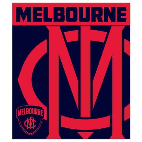 Melbourne Demons Polar Fleece Throw Rug