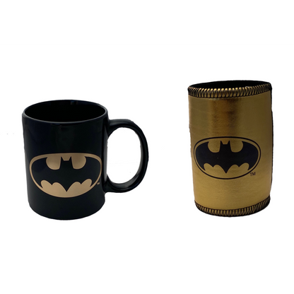 Stocktake Sale Batman Metallic Can Cooler and Mug Gift Pack