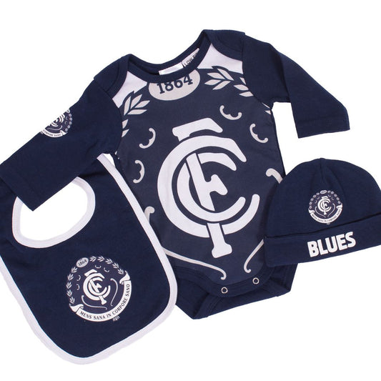 Carlton Blues 3pc baby set