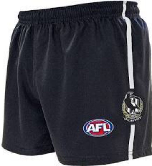 Collingwood Magpies Youths Replica Logo Footy Shorts