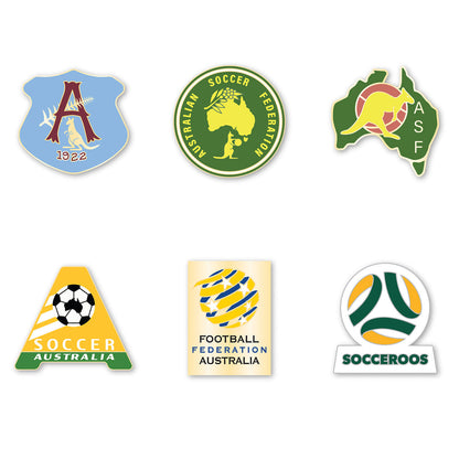 Socceroos FFA Evolution Series Collection Metal Logo Pin Set Badge