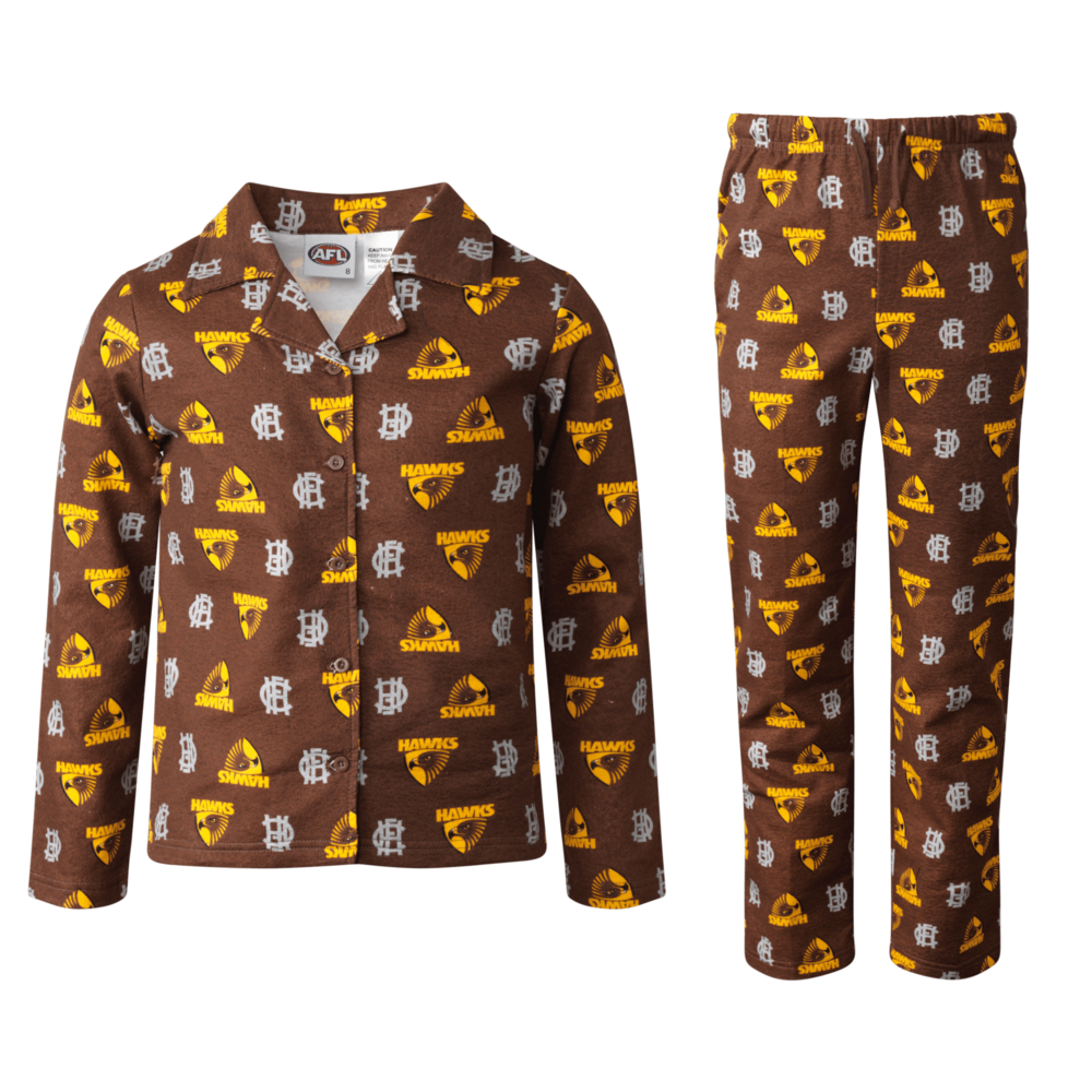 Hawthorn youth flannelette pj's