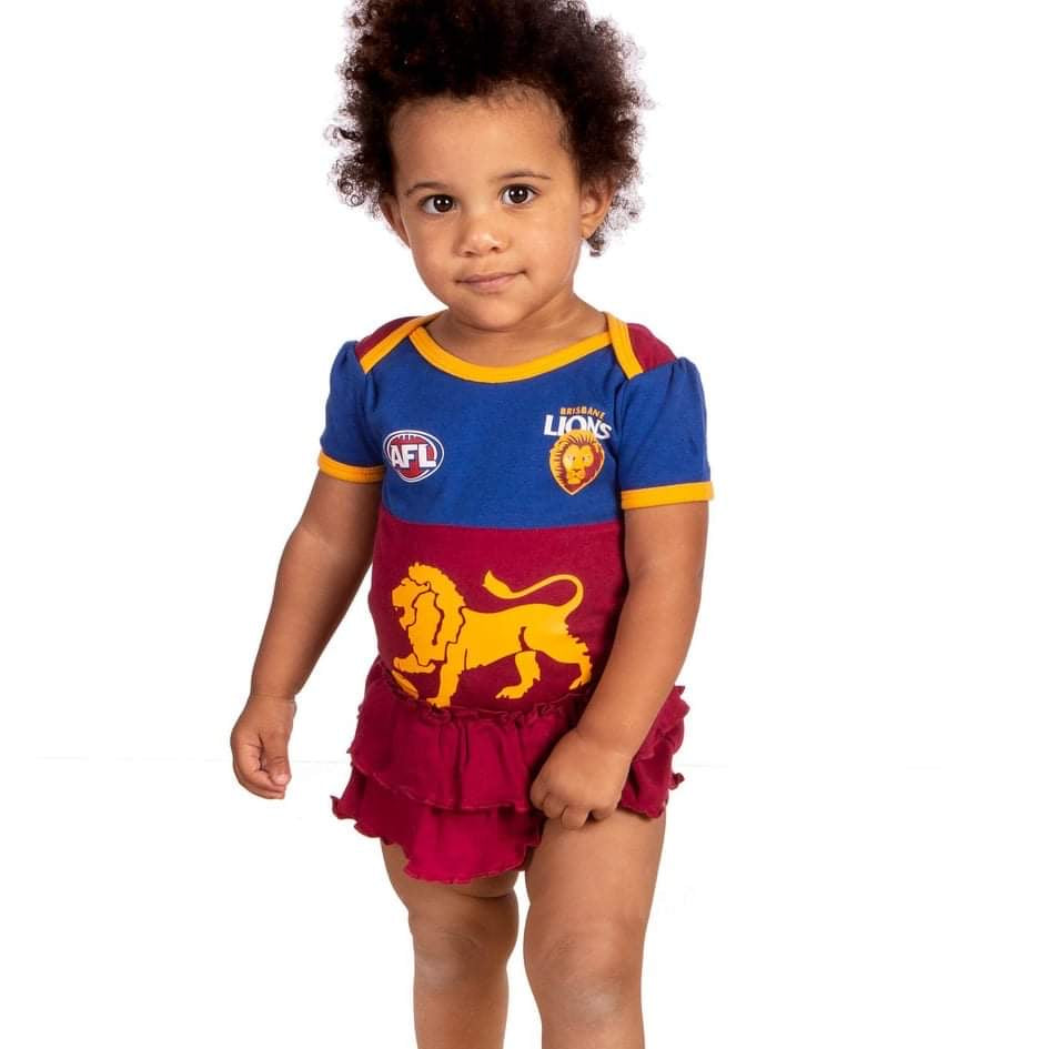 Brisbane Lions AFL Girls Tutu Footysuit