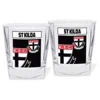 St Kilda Set Of 2 Spirit Glasses