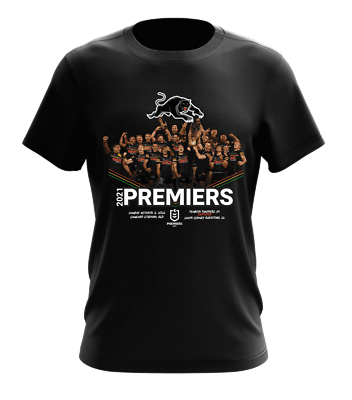 STOCKTAKE SALE              2021 NRL Penrith Panthers Adults Premiership Photo Tee