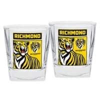 Richmond Tigers Set Of 2 Spirit Glasses