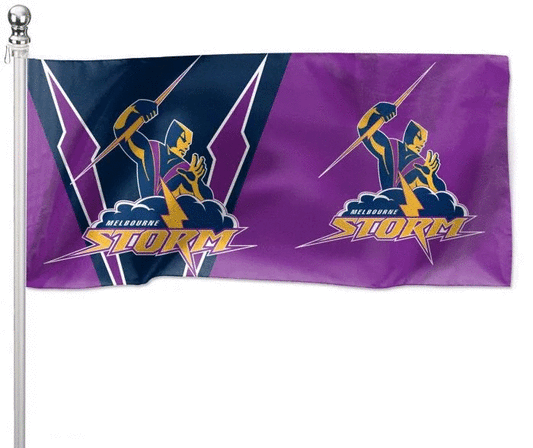 Melbourne Storm  Pole Flag 1800mm By 900mm