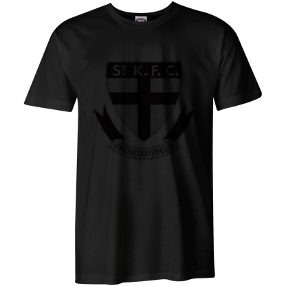 St Kilda Mens Stealth Black Tee