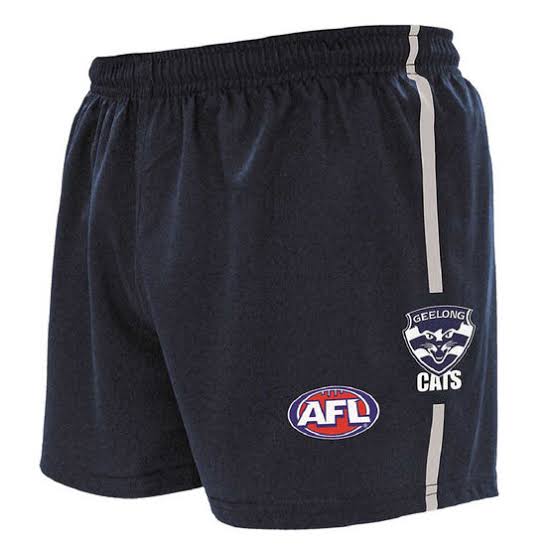 Geelong Cats Kids Replica Logo Footy Shorts