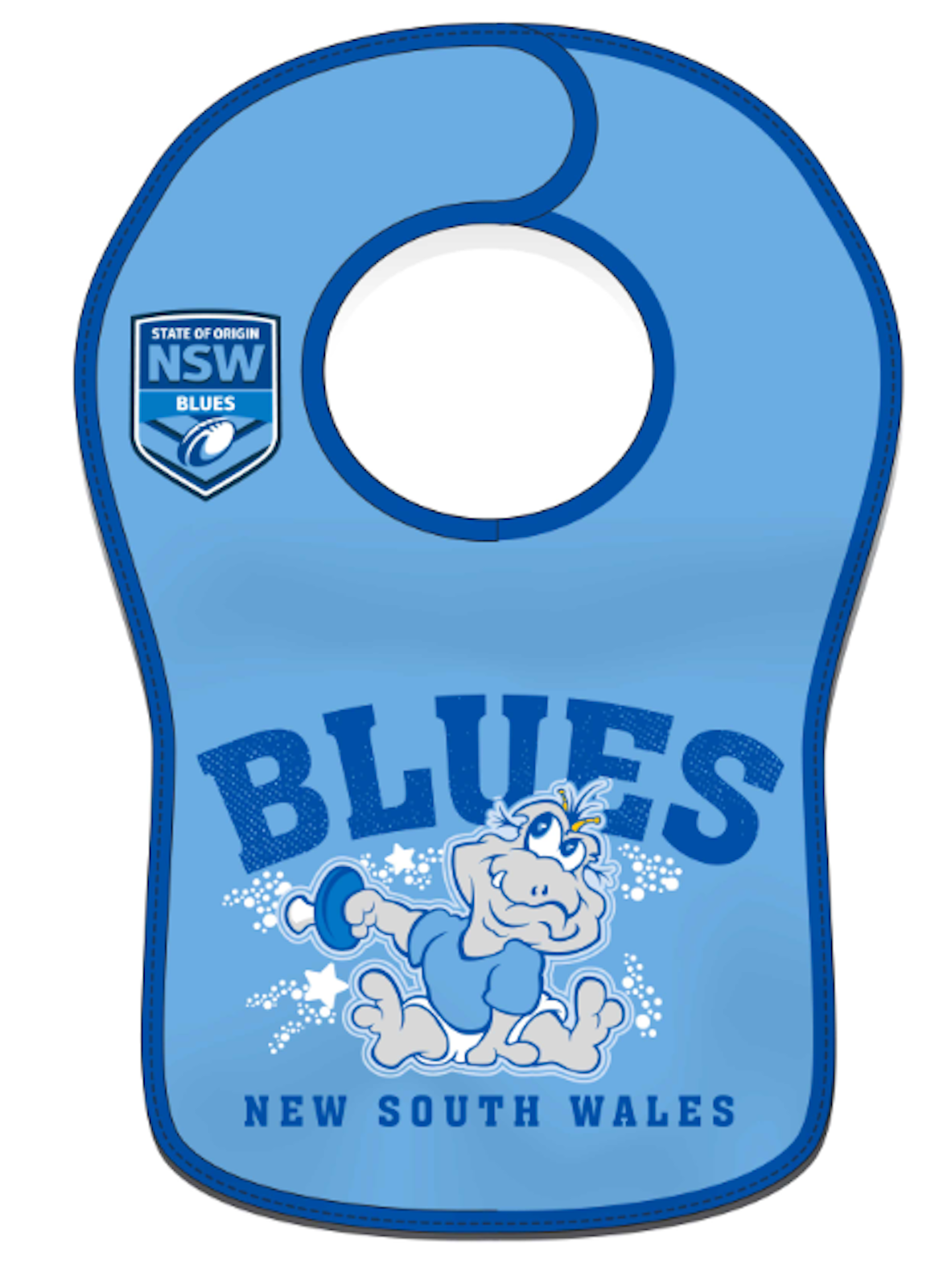 New South Wales Blues Infant Mascot Bibs Twin Pack