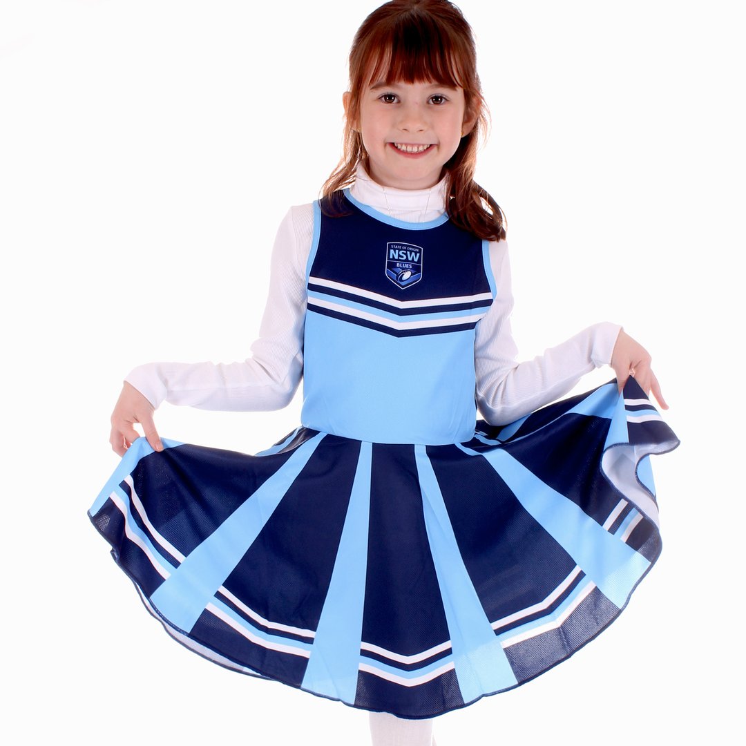 STOCKTAKE SALE            NSW Blues State of Origin girls cheerleader dress