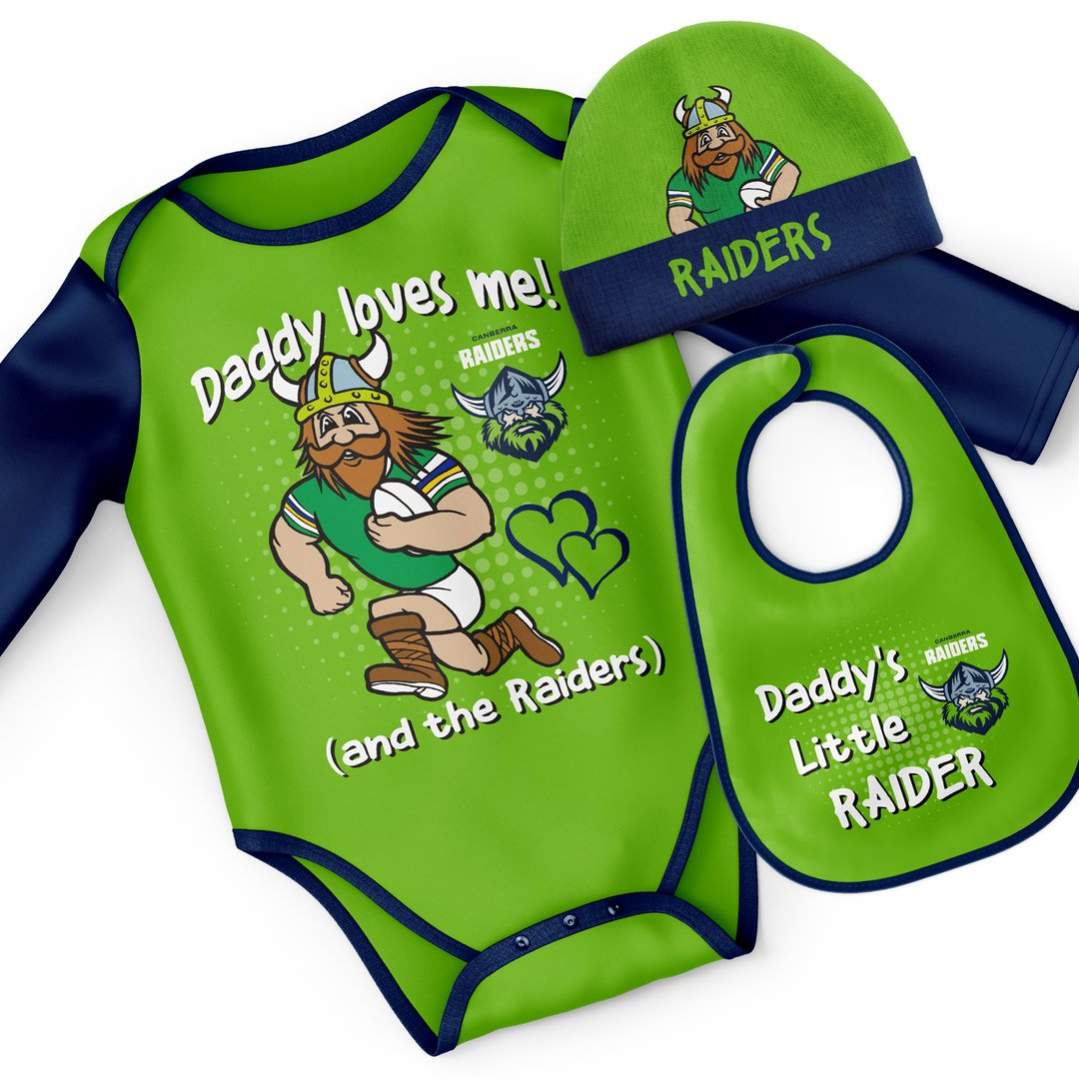 Raiders 3pc baby set