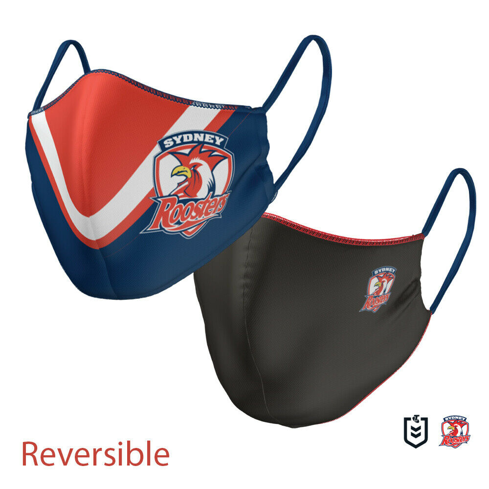 Roosters adult reversible mask