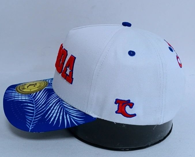 Samoa Baseball Cap White Leaf Snapback Cap