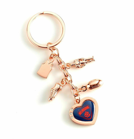 Melbourne Demons Charm Key Ring