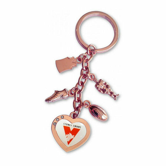 Sydney Swans Charm Key Ring