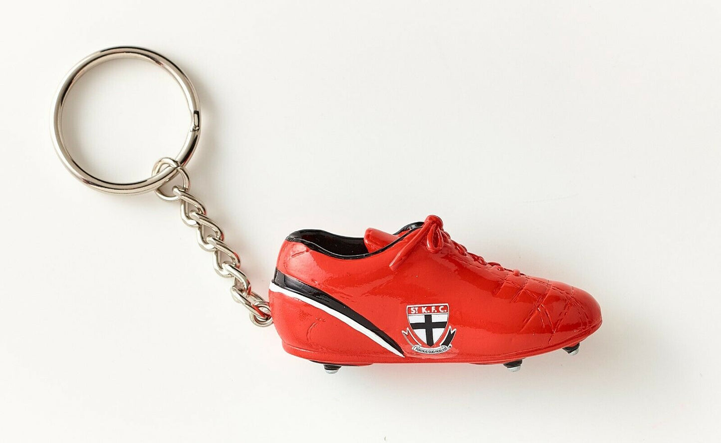 St Kilda Saints Official AFL Team Logo Replica Boot Keyring