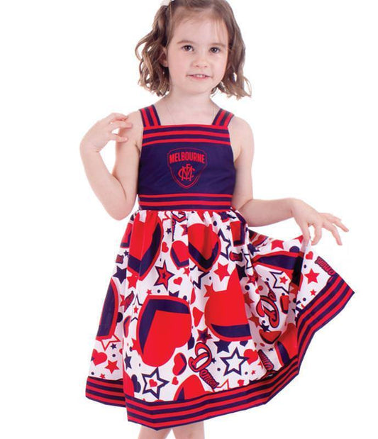 SALE SALE SALE    Melbourne Demons - Stars And Stripes Dresses - Youth Toddler