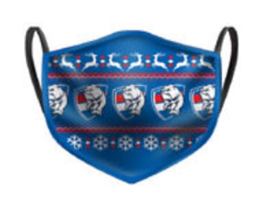 Western Bulldogs 2 Pack 3 Ply Ugly Face Mask Christmas