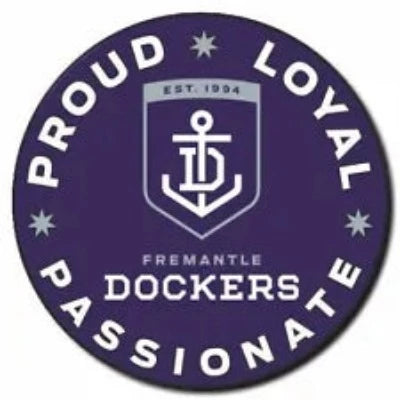 Fremantle Dockers Supporter Range - Proud Loyal Passionate Badge