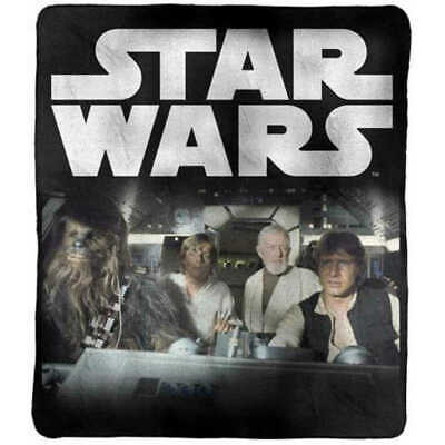 Star Wars Group Character Throw Rug Polar Fleece Blanket