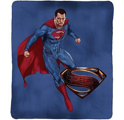 Superman Printed Polar Fleece Throw Rug Blanket | Justice League merchandise