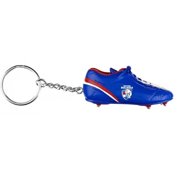 Western Bulldogs AFL Team Logo Replica Boot Keyring