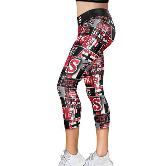 St Kilda womens pop art leggings