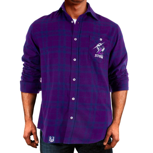 SALE SALE SALE    Melbourne Storm flannelette shirt